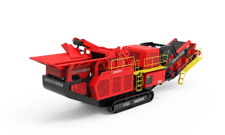 mobile impact crusher for construction waste recycling