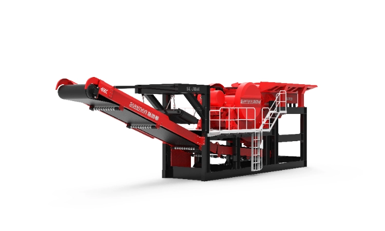 Construction Waste Mobile Crushing Station, Concrete Block Crusher for Stones, Mobile Stone Crusher