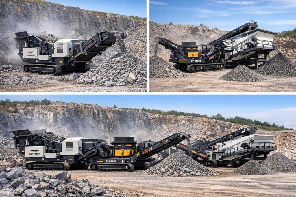 Jaw Crusher + Cone Crusher + Screening Plant for Hard Rock Crushing Projects